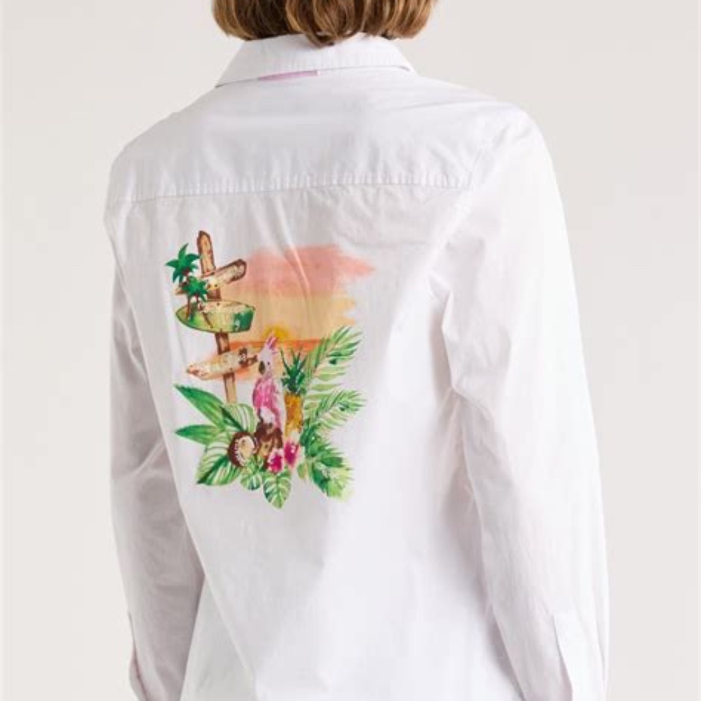Tommy Bahama Ocean Adventure Long Sleeve Button-Up Shirt